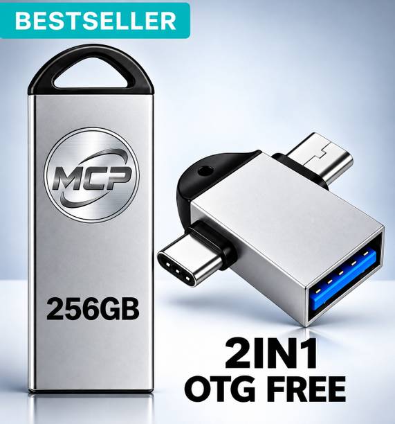 MCP 2IN1G 256 GB Pen Drive Compatible with Audio Player, Desktop Computer, Gaming Console, Laptop, Mobile, Netbook, Tablet, Television USB 2.0, USB 3.0 Metal Case