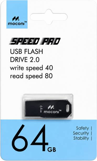 MOCONI USB Flash drive 64 GB Pen Drive Compatible with Desktop Computer, Laptop, Mobile, Tablet, Television USB 2.0 Plastic Case