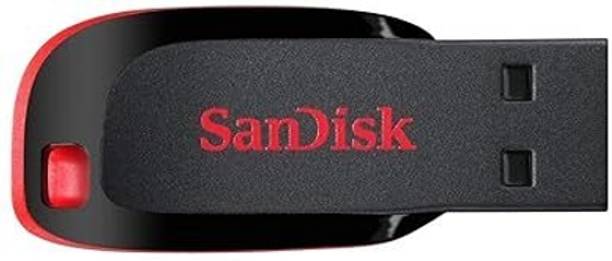 SanDisk Cruze Blade 128 GB Pen Drive Compatible with Laptop, Desktop Computer, Television Lightning Plastic Case