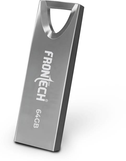 Frontech 2.0 Flash Drive | 480 Mbps | High Speed | Wide Compatibility | Slim & Portable | 64 GB Pen Drive Compatible with Laptop, Desktop Computer USB 2.0 Metal Case