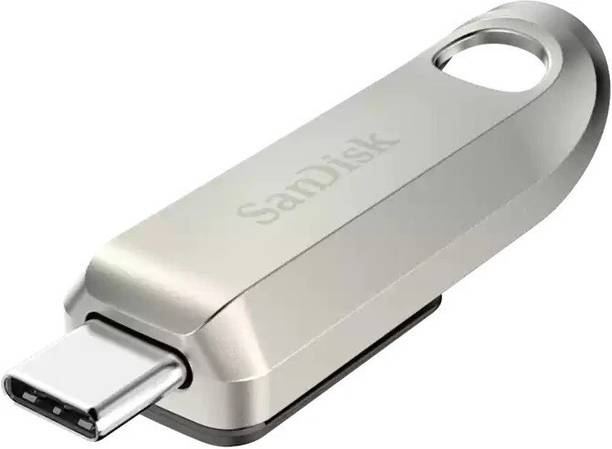 SanDisk Ultra Luxe USB Type-C 256 GB OTG Drive Compatible with Desktop Computer, Laptop, Television USB 3.2 Metal Case