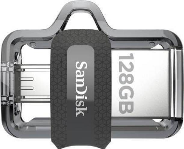 SanDisk Ultra Dual SDDD3-064G-I35 128 OTG Drive Compatible with Laptop, Tablet, Mobile, Gaming Console USB 3.0 Plastic Case