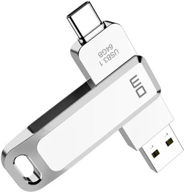 DM PD168 64GB USB 3.1 Type C High-Speed Metal Pendrive for PC, Laptop, Mac Book 64 GB OTG Drive