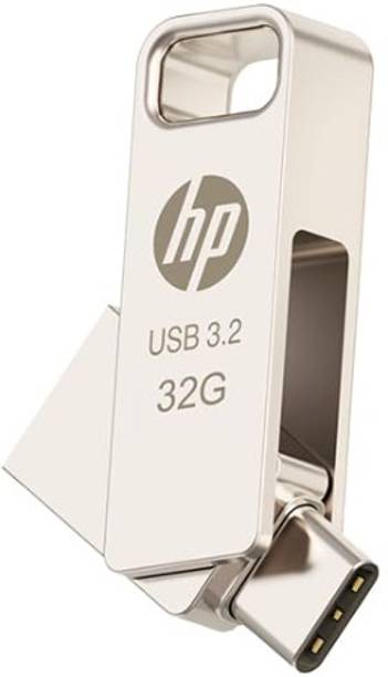 HPsales 886C 32GB OTG Mobile and Laptop Type C Type A Flash Drive 3.2 32 GB OTG Drive Compatible with Desktop Computer, Mobile, Laptop USB 3.2 Metal Case