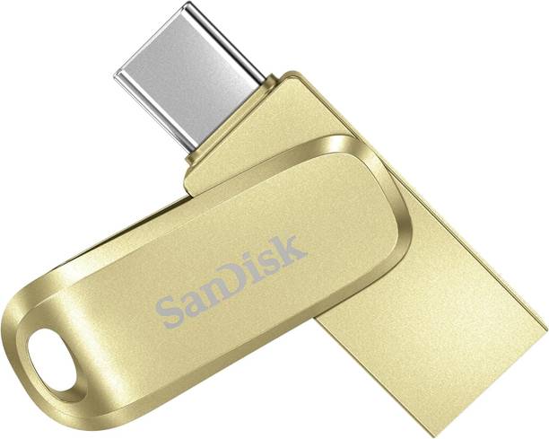 SanDisk SDDDC4-512G-I35GD Luxe Dual Drive 512GB Storage Utility Pendrive With OTG 512 GB OTG Drive Compatible with Mobile, Laptop USB 3.2 Metal Case