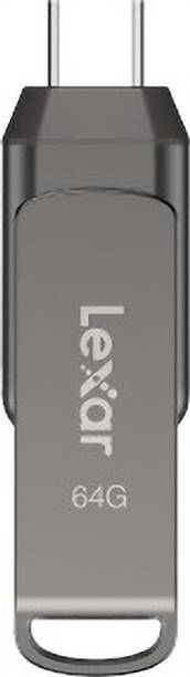 Lexar JumpDrive Dual Drive D400 64 GB OTG Drive Compatible with Mobile USB 3.2 Metal Case
