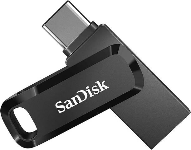 SanDisk SanDik 128GB Ultra Dual Drive Go USB Type-C Flash Drive, Black - 128 GB OTG Drive Compatible with Mobile, Desktop Computer, Laptop USB 3.1 Metal Case