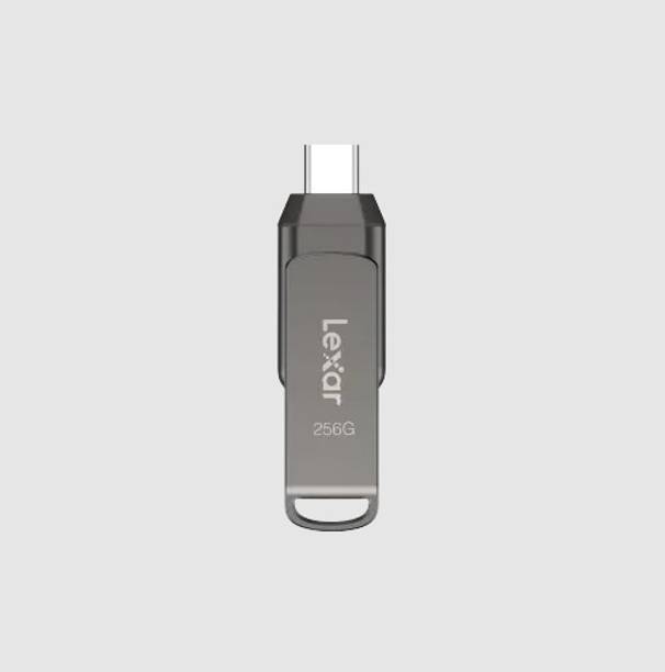 Lexar Dual Type C D400 USB 256GB Dual Flash Drive 3.2 OTG Drive 256 GB OTG Drive Compatible with Desktop Computer, Mobile, Laptop USB 3.2 Metal Case