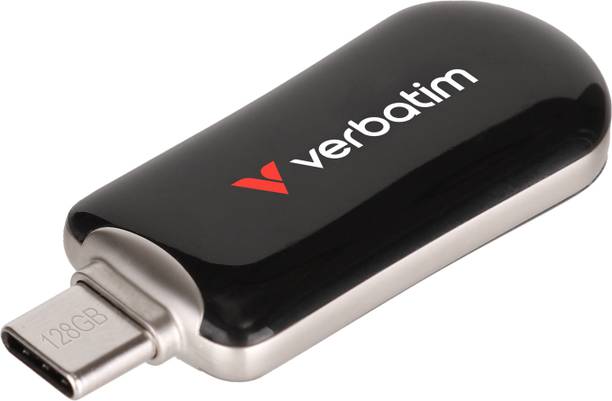Verbatim Plectra 30225 128 GB OTG Drive Compatible with Audio Player, Desktop Computer, Laptop, Mobile, Tablet USB 3.2 Plastic Case