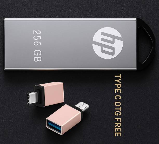 HP HP29saod 256 GB OTG Drive Compatible with Gaming Console, Desktop Computer, Audio Player, Mobile, Laptop USB 3.0 Metal Case