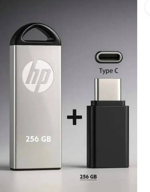 HP V228 256 GB OTG Drive Compatible with Mobile USB 3.0 Metal Case