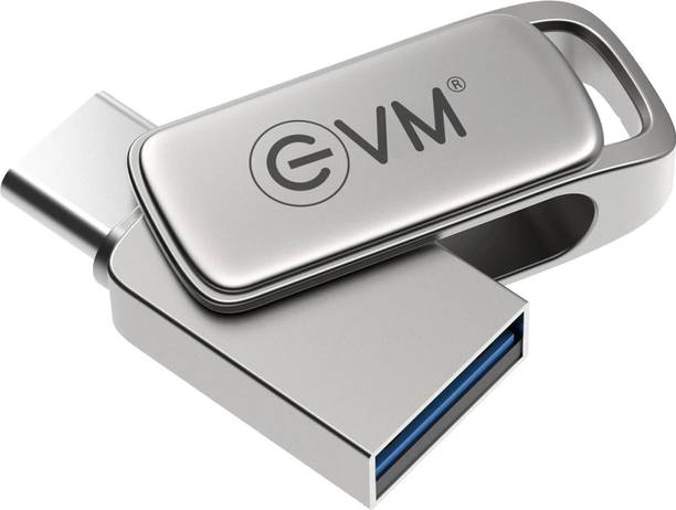 EVM EEPOT/128G 128 GB OTG Drive Compatible with Desktop Computer, Laptop USB 3.2 Metal Case