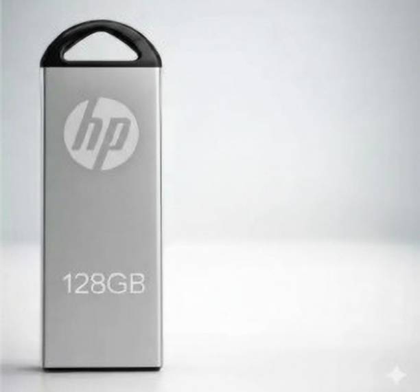 HP V220G 2IN OTG FREE 128 GB OTG Pen Drive 128 GB OTG Drive Compatible with Audio Player, Desktop Computer, Gaming Console, Laptop, Mobile, Television, Tablet USB 3.0 Metal Case