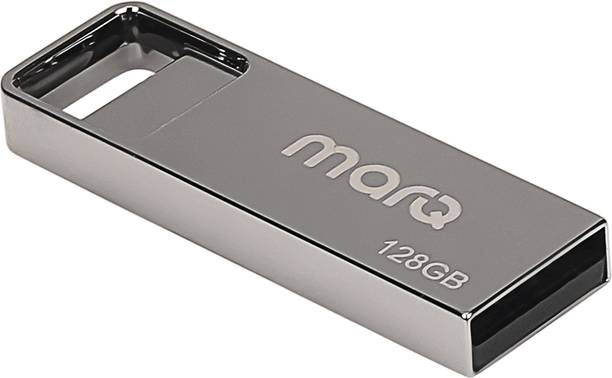 MarQ by Flipkart MQPD_128_U20 128 GB Pen Drive Compatible with Desktop Computer, Laptop, Television USB 2.0 Metal Case
