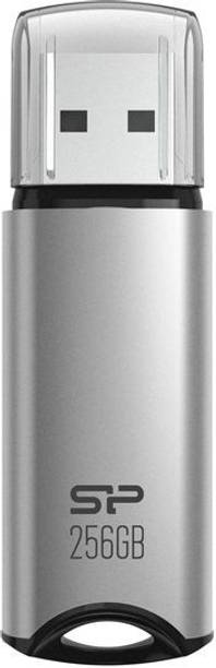 Silicon Power Marvel M02 256 GB Pen Drive Compatible with Desktop Computer, Laptop USB 3.2 Metal, Plastic Case