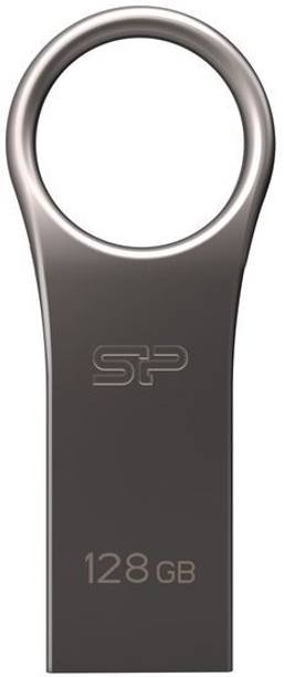 Silicon Power Jewel J80 128 GB Pen Drive Compatible with Desktop Computer, Laptop USB 3.2 Metal Case