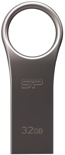 Silicon Power Jewel J80 32 GB Pen Drive Compatible with Desktop Computer, Laptop USB 3.2 Metal Case