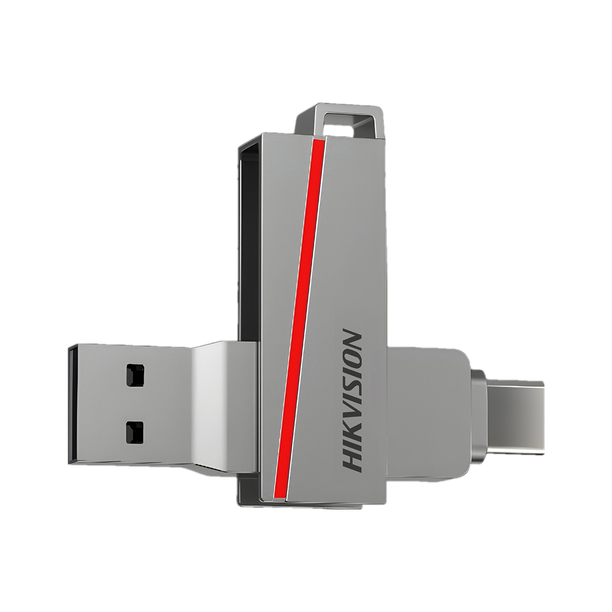 HIKVISION E307C 64 GB OTG Drive Compatible with Mobile, Tablet, Laptop, Desktop Computer, Television, Audio Player, Gaming Console USB 3.2 Metal Case