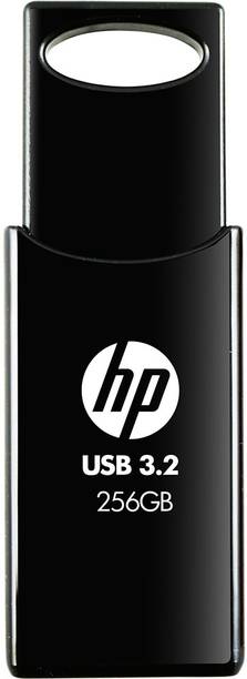HP 712w 256GB USB 3.2 Flash Drive Black 256 GB Pen Drive Compatible with Laptop USB 3.2 Plastic Case