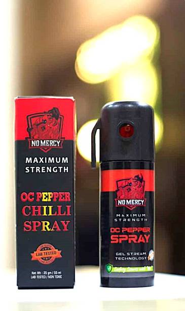 NO MERCY Powerful Red Chilli Pepper Spray Self Defence for Women