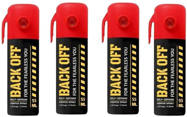 ANISAM Back Off Pepper Spray Red Pack of 4 x 55ml Pepper Stream S