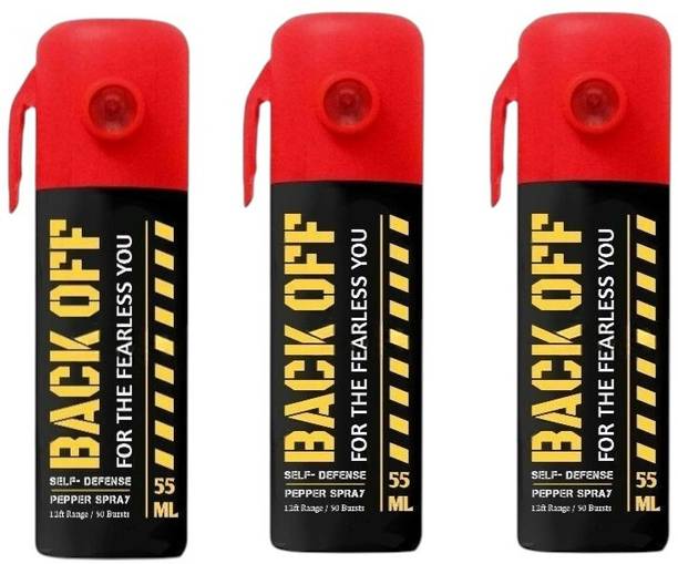 ANISAM Back Off Pepper Spray Red Pack of 3 x 55ml Pepper Stream S
