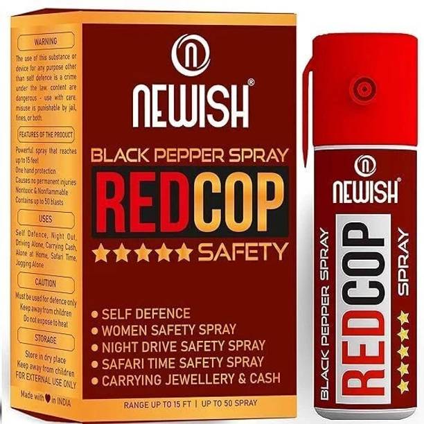 NEWISH Black Pepper Spray Self Defence for Women 50 Shots Range