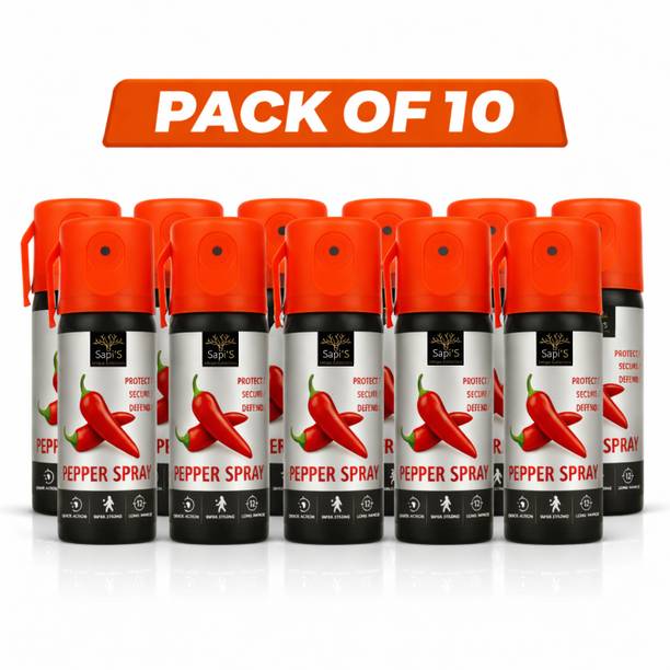 SAPI'S Pack 10 Pepper Spray for Self Defense Women & ...