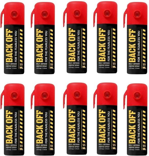 ANISAM Back Off Pepper Spray Red Pack of 10 x 55ml Pepper Stream