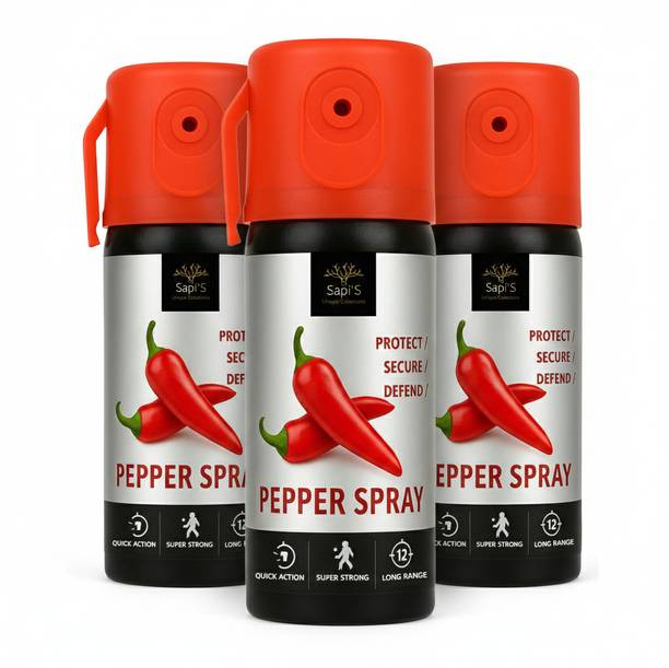 SAPI'S Pack 3 Pepper Spray for Self Defense Women & M...