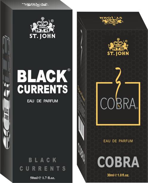 ST-JOHN Cobra 30ml & Black Current 50ml Body Perfume Combo Gift Pack Eau de Parfum  -  80 ml