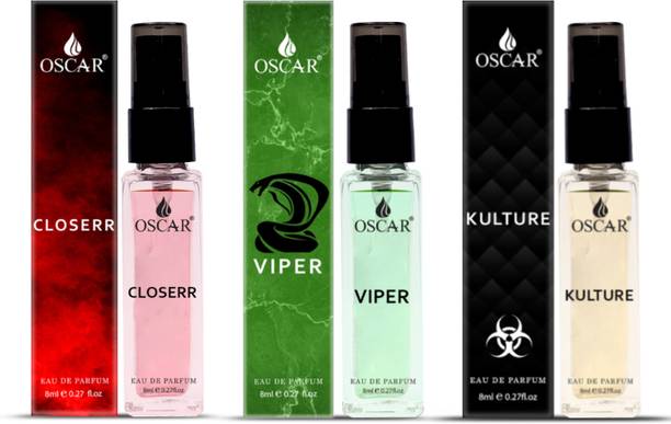 OSCAR Viper, Kulture & Closerr Perfume Combo Pack of 3 Eau de Parfum  -  24 ml