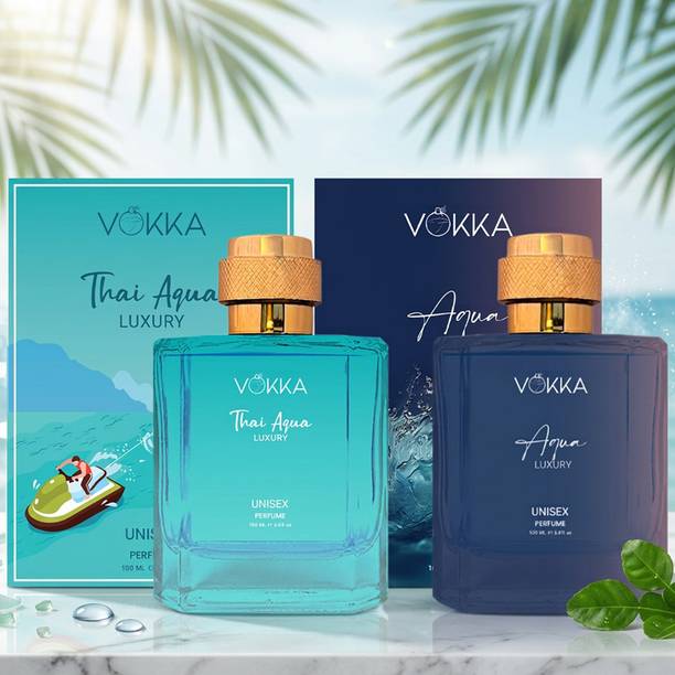 VOKKA Thai Aqua & Aqua 100 ml Each Luxury Long Lasting EDP Fragrance For Gift Eau de Parfum - 200 ml