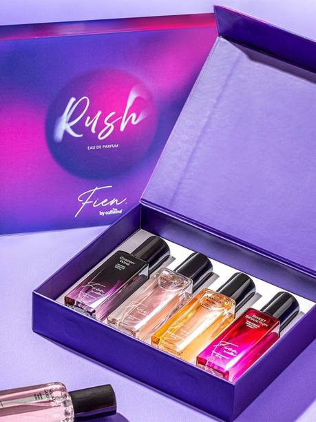 Fien by mCaffeine Rush Perfume Gift Set for Women | 12 Hrs Long Lasting - Vanilla Muse,Cherry Wine Eau de Parfum  -  80 ml