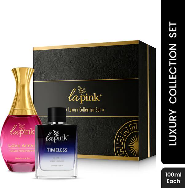 La Pink Love Affair & Timeless Pure Perfume Gift Set Luxury Long Lasting - 100ml each Perfume  -  100 ml
