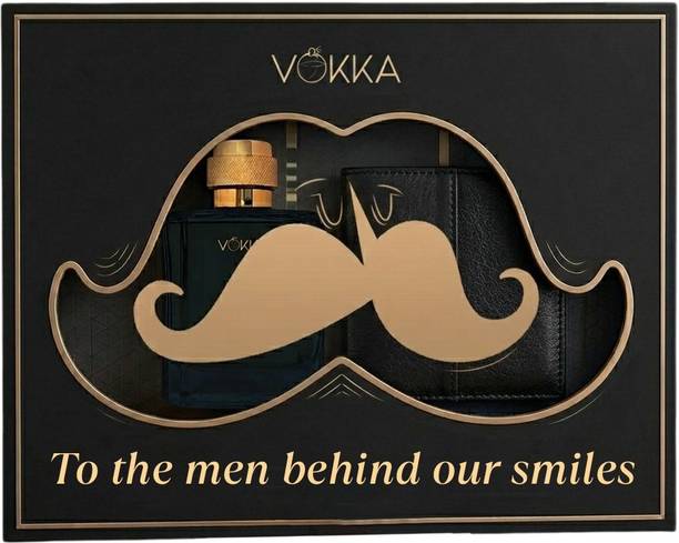 VOKKA Luxury Gift Set | Anniversary Birthday Gifts | Premium Wallet & Oud Eau de Parfum  -  100 ml