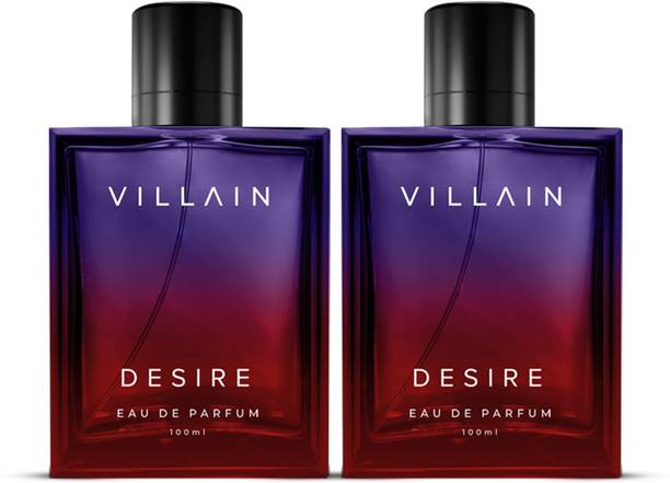 VILLAIN Desire 100 ml Pack of 2 | Premium Long Lasting Fragrance | EDP | Eau de Parfum  -  200 ml