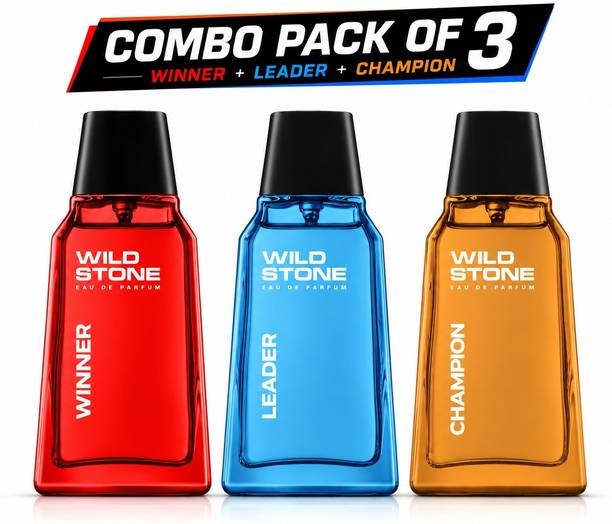 Wild Stone Winner, Leader & Champion Perfume, Long-Lasting & Luxury Fragrance (Pack of 3) Eau de Parfum - 90 ml
