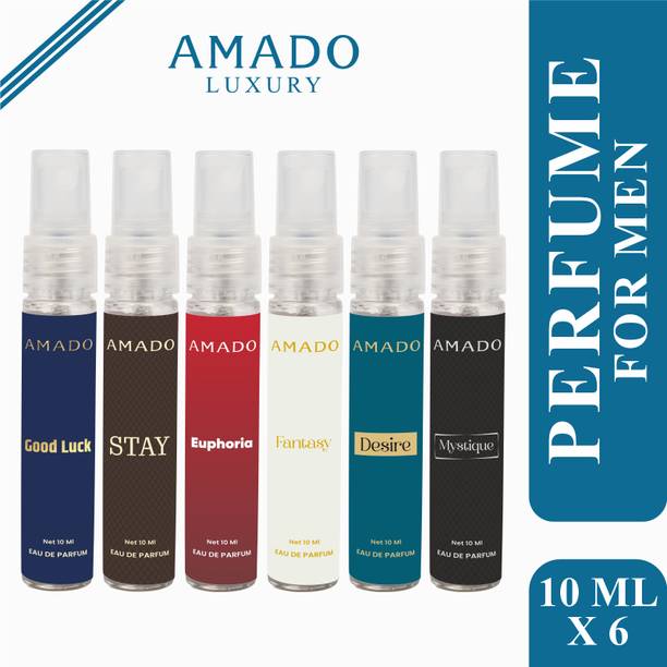 Amado Exotic Perfume Set of 6 - 10ml Bottles | Perfect for Gifting Eau de Parfum  -  60 ml