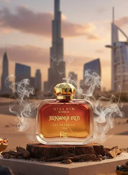 VILLAIN Bukhoor Oud Perfume | Saffron, Rose & Amber Notes | Long Lasting EDP Eau de Parfum  -  100 ml