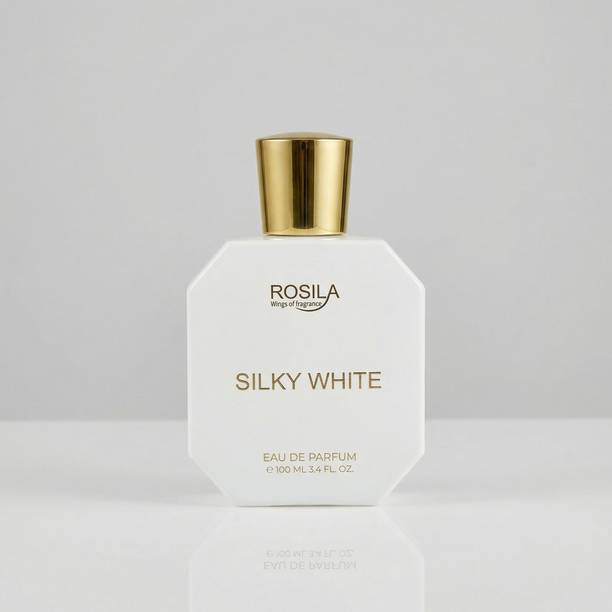 ROSILA Silky White Perfume |Fresh Floral Clean LongLasting Luxury Scent|Blueberry Notes Eau de Parfum  -  100 ml