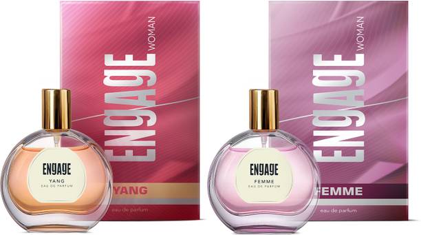 Engage Yang + Femme EDP Combo for Women 50ml x2, Skin Friendly Eau de Parfum Eau de Parfum  -  100 ml