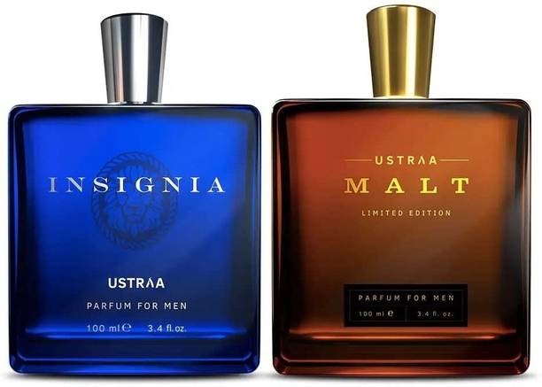 उस्तरा Fragrance Bundle - Malt & Insignia - Perfume for Men Eau de Parfum  -  200 ml