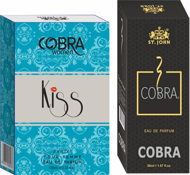 ST-JOHN Cobra 50ML & Cobra Kiss 100ML Long Lasting Eau de Parfum  -  150 ml