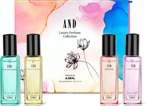 AND EDP Gift Set | Refreshing Fruity & Floral |Long Lasting Fragrance (Pack of 4) Eau de Parfum  -  80 ml