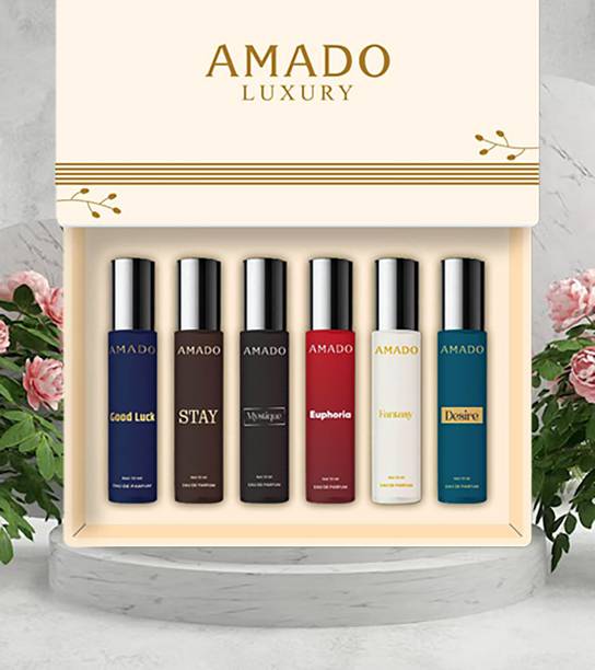 Amado Luxury Perfume Gift Set 10mlX6 Unique Freshness & Romantic Depth 6x10 ML Perfume  -  60 ml