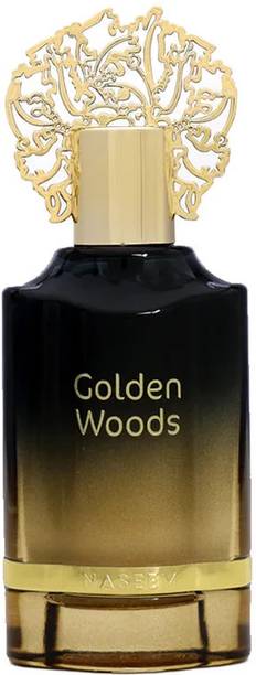 NASEEM Golden Woods Aqua Perfume - Alcohol-Free, Long-Lasting Warm & Woody Blend Eau de Parfum  -  55 ml