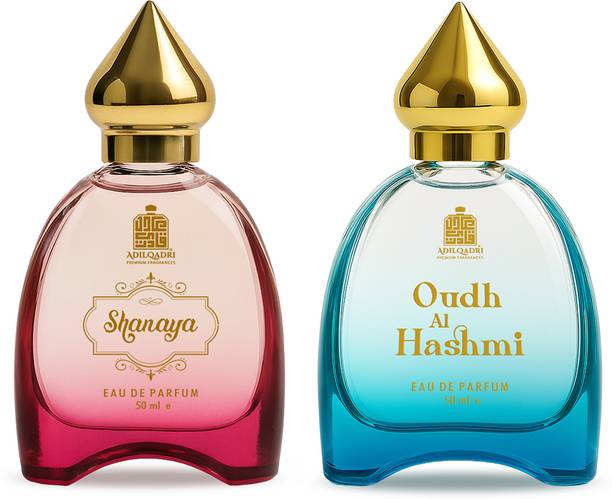 Adilqadri Shanaya,Oudh Al Hashmi Perfume Long Lasting Scent Pack of 2-50ML Each Eau de Parfum - 100 ml