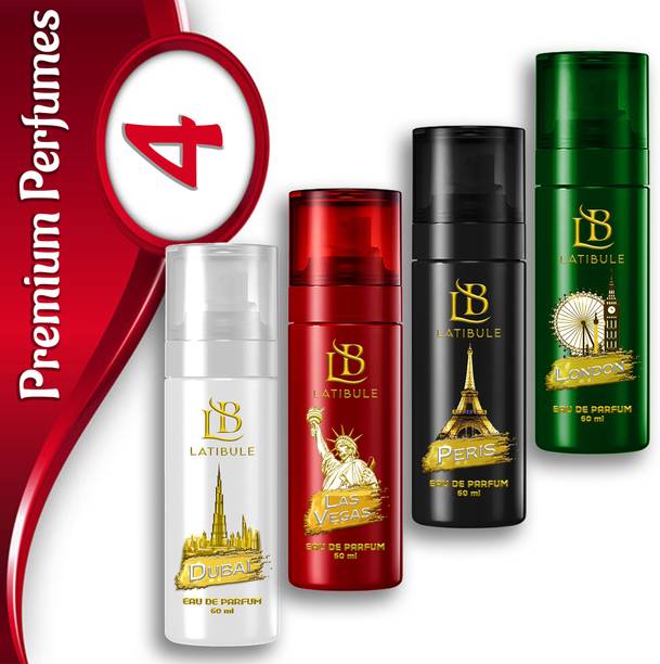 Latibule Legend Perfume Lasvegas+Dubai+Peris+London Combo Eau de Parfum  -  240 ml