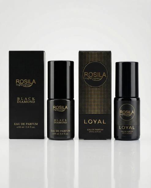 ROSILA Loyal & Black Diamond Long Lasting Eau De Parfum Spray Combo (Combo of 2) Eau de Parfum  -  20 ml